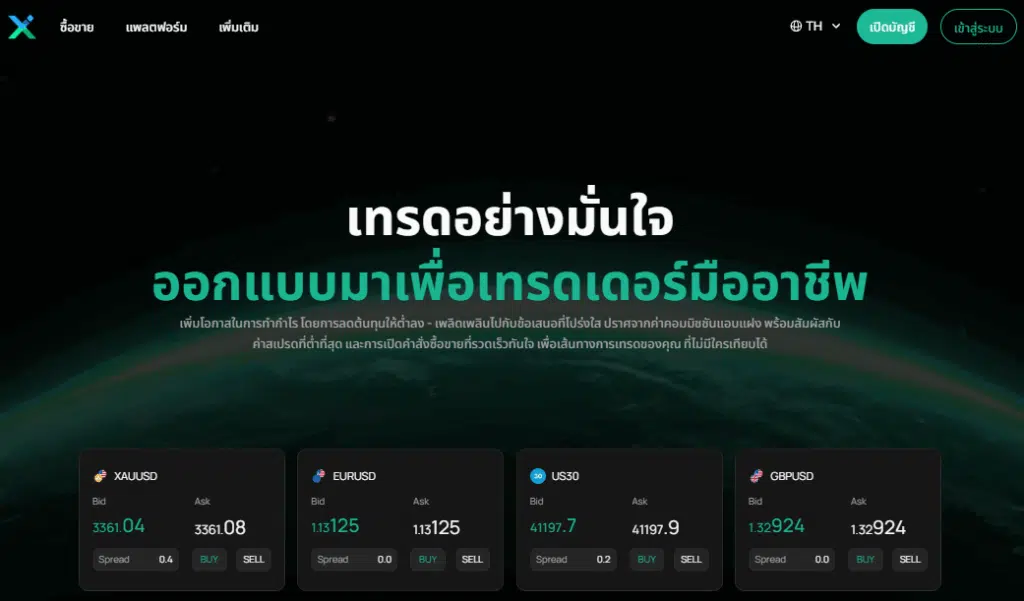 หน้าเว็บไซต์หลัก IUX
