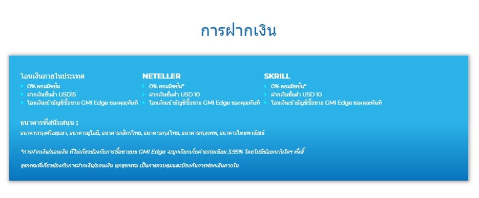 โดนไล่มารีวิวตรงนี้ : โบรกเกอร์ GMI edge 9 09 1