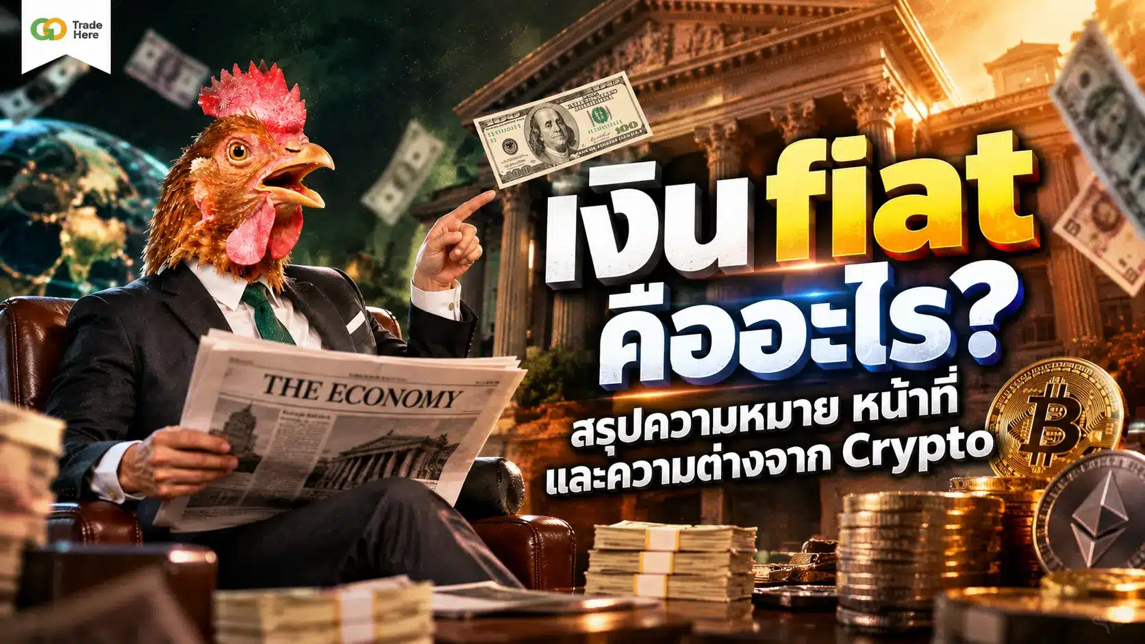 เงิน fiat คืออะไร? สรุปความหมาย หน้าที่ และความต่างจาก Crypto