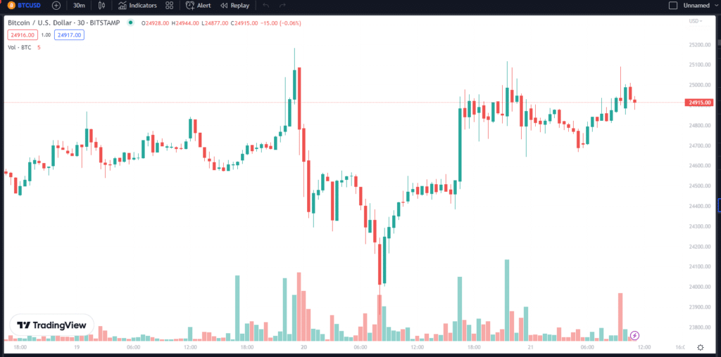 Bitcoin ราคาพุ่งทะลุ 25,000 ดอลลาร์อีกครั้ง นักลงทุนเฮ! หรือนี่จะเป็นขาขึ้น ? 1 bitcoin