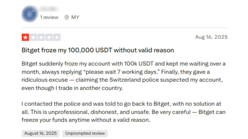 รีวิวจากผู้ใช้งานจริง Bitget คนที่ 1