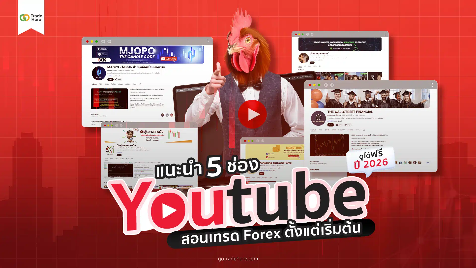 เรียนเทรด Forex ที่ไหนดี? แนะนำ 5 ช่องยูทูปสอนเทรด ปี 2026