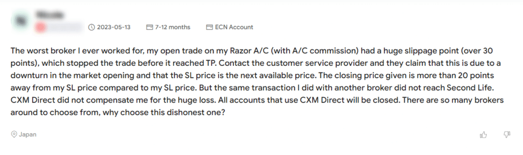 โดนไล่มารีวิวตรงนี้ : โบรกเกอร์ CXM Direct ถอนเงินไม่ได้ บัญชีถูกลบ ? อัปเดต 2023 3 CXM Direct รีวิว