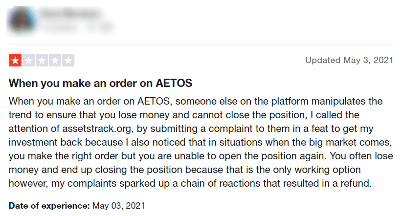 โดนไล่มาเทรดตรงนี้ : โบรกเกอร์ AETOS ถอนเงินไม่ได้ บัญชีโดนระงับ จริงไหม? อัปเดต 2023 3 AETOS รีวิว
