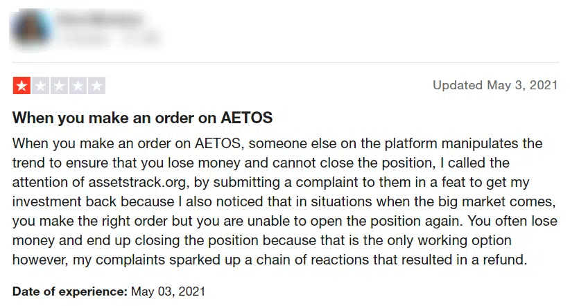 AETOS รีวิว