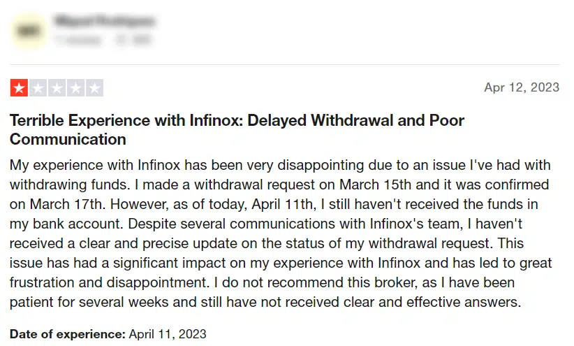Infinox รีวิว
