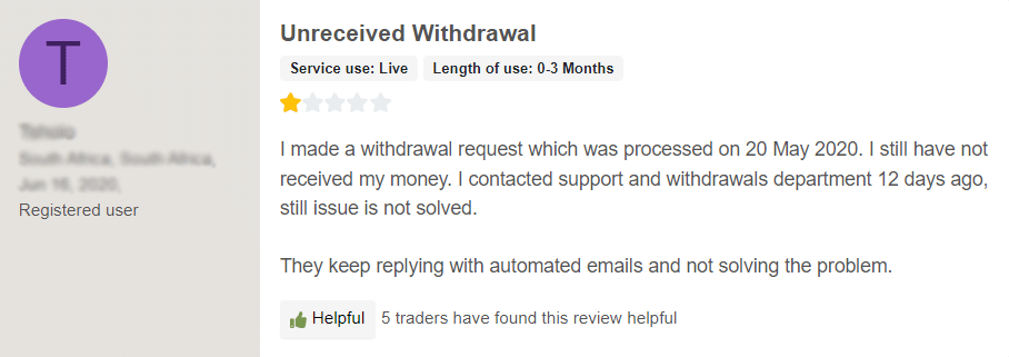รีวิวฝากเงินและถอนเงิน HFM จากผู้ใช้งานจริง คนที่ 4