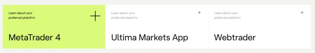 แพลตฟอร์มการเทรด Ultima Markets