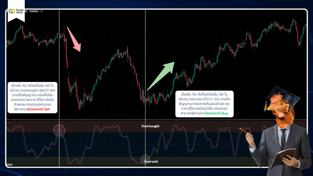 Stochastic Oscillator บอก Overbought/Oversold และแนวโน้มราคา