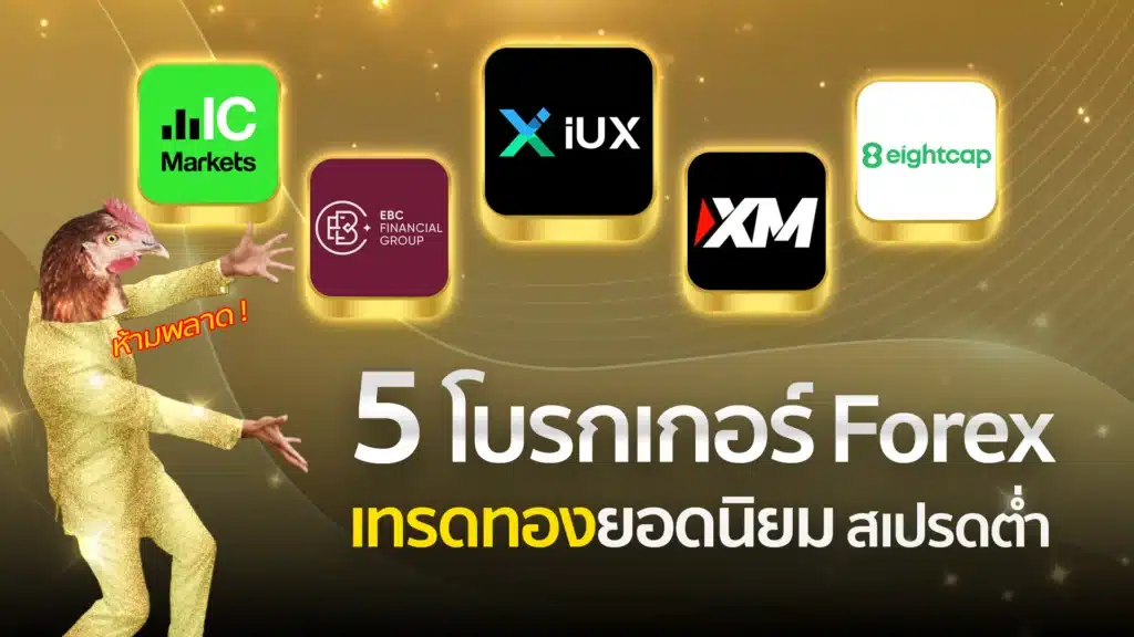 5 โบรกเกอร์ Forex เทรดทองยอดนิยม สเปรดต่ำ 2025 5 โบรกเกอร์ Forex เทรดทองยอดนิยม สเปรดต่ำ 2025