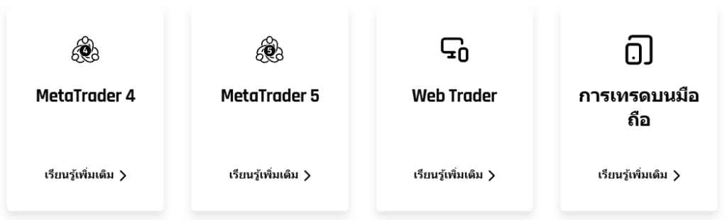 แพลตฟอร์มการเทรดที่รองรับของโบรกเกอร์ Titan FX แพลตฟอร์มการเทรดที่รองรับของโบรกเกอร์ Titan FX