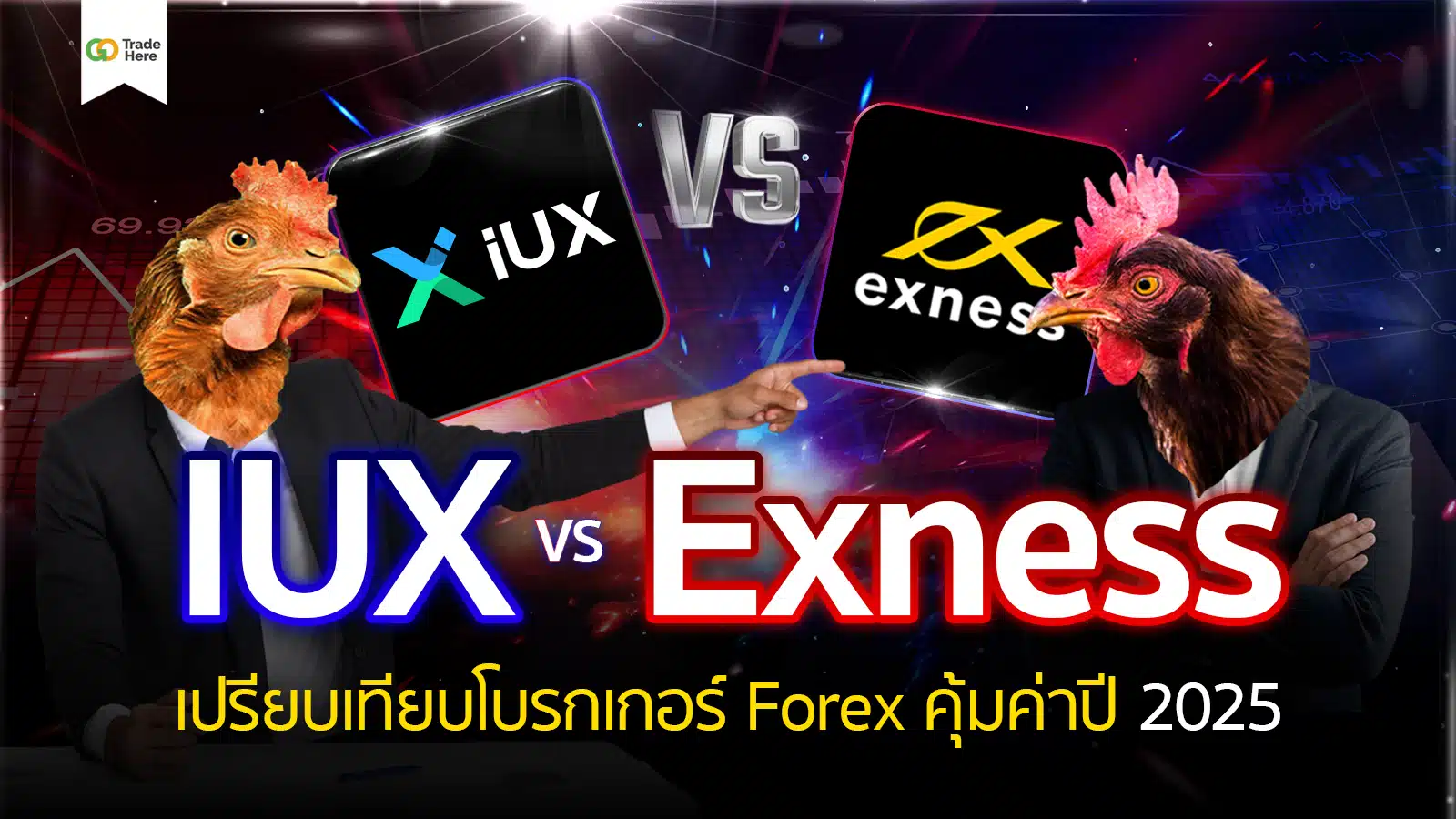 IUX VS Exness เปรียบเทียบโบรกเกอร์ Forex คุ้มค่าปี 2025