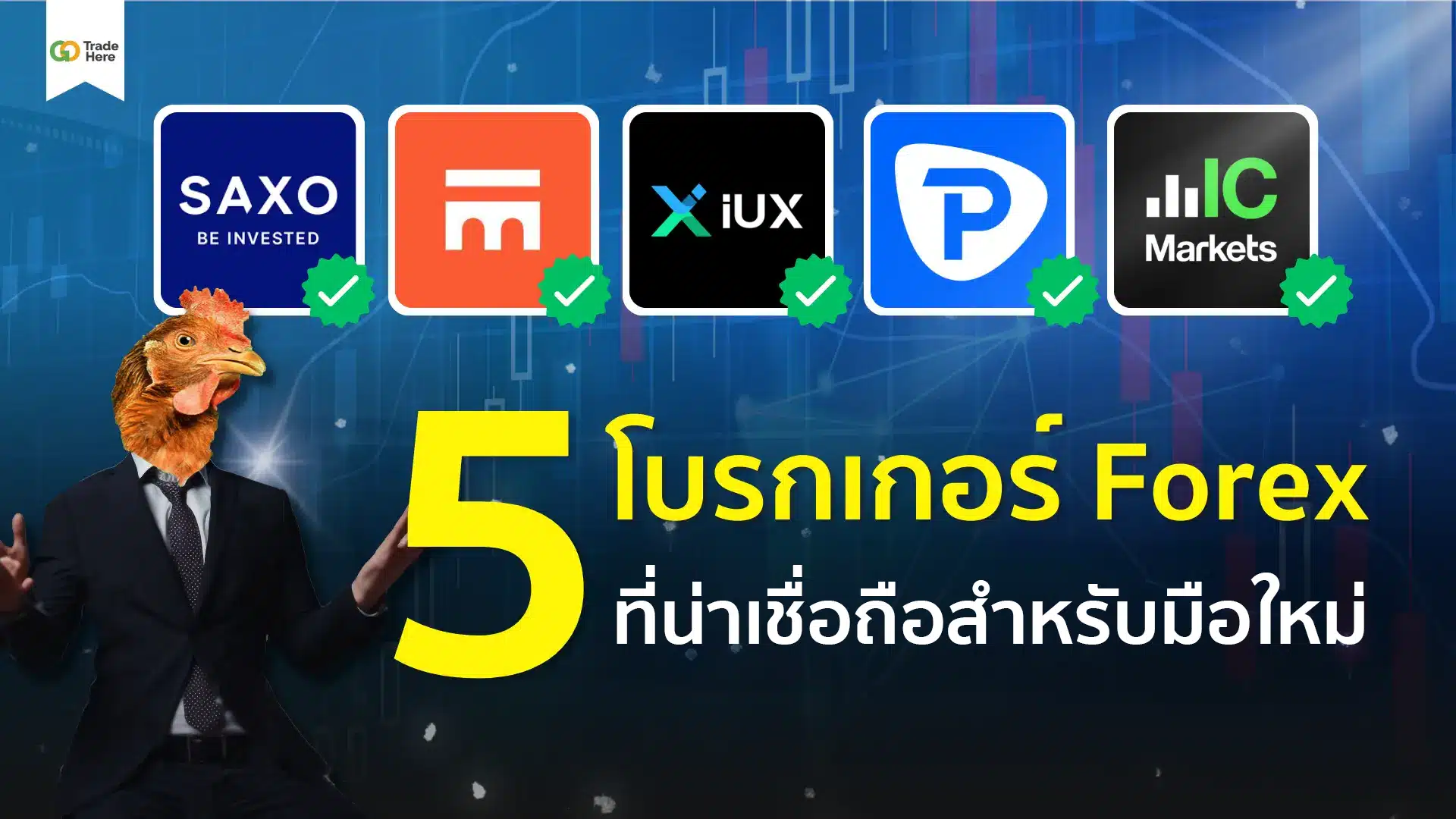 แนะนำ 5 โบรกเกอร์ Forex ที่น่าเชื่อถือสำหรับมือใหม่ ปี 2026