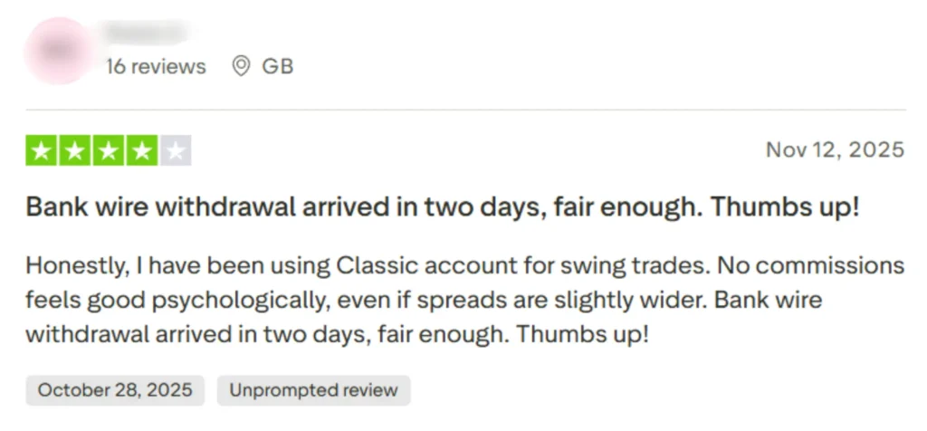 รีวิวจากผู้ใช้งาน Tickmill คนที่ 2