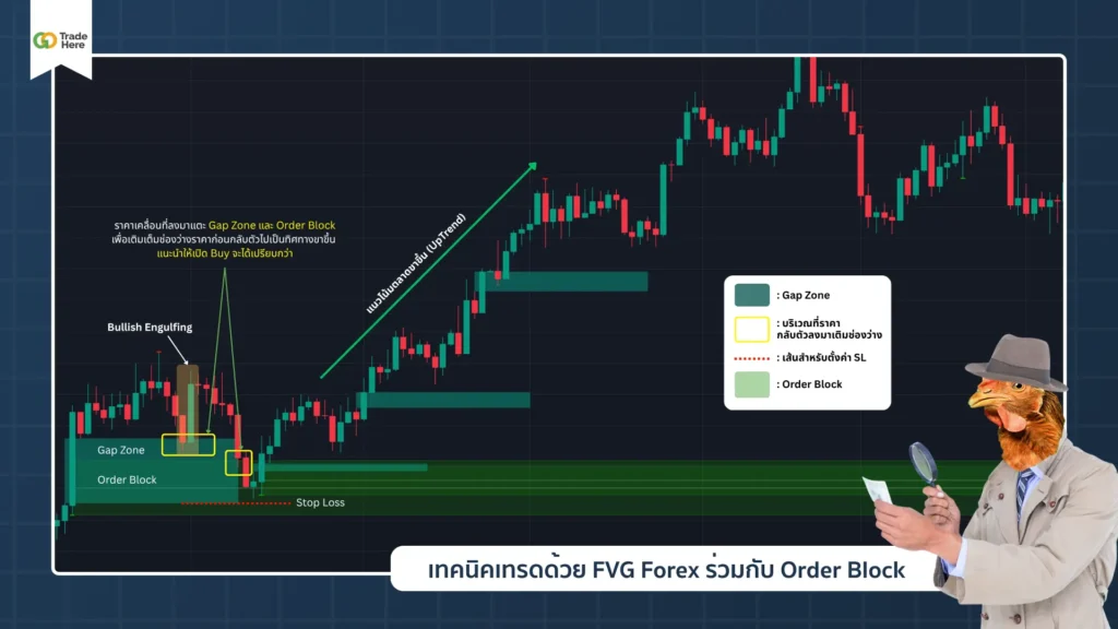เทคนิคการเทรดด้วย FVG Forex ร่วมกับ Order Block