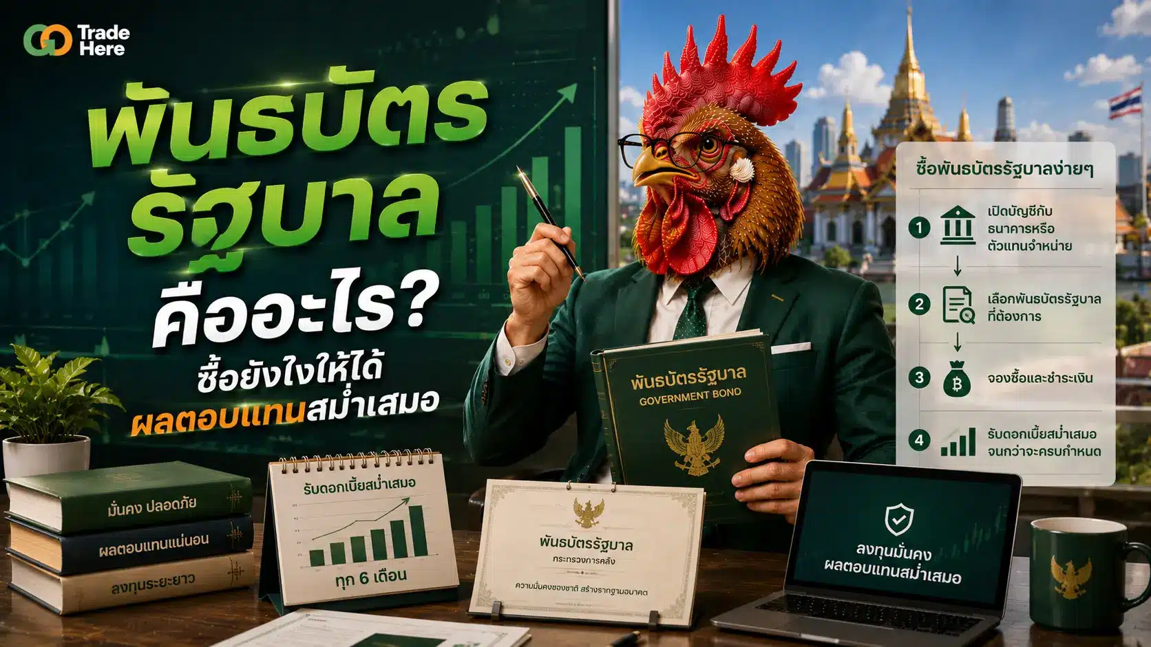 พันธบัตรรัฐบาล คืออะไร? ซื้อยังไงให้ได้ผลตอบแทนสม่ำเสมอ