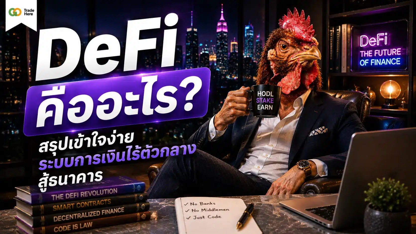 DeFi คืออะไร? สรุปเข้าใจง่าย ระบบการเงินไร้ตัวกลางสู้ธนาคาร