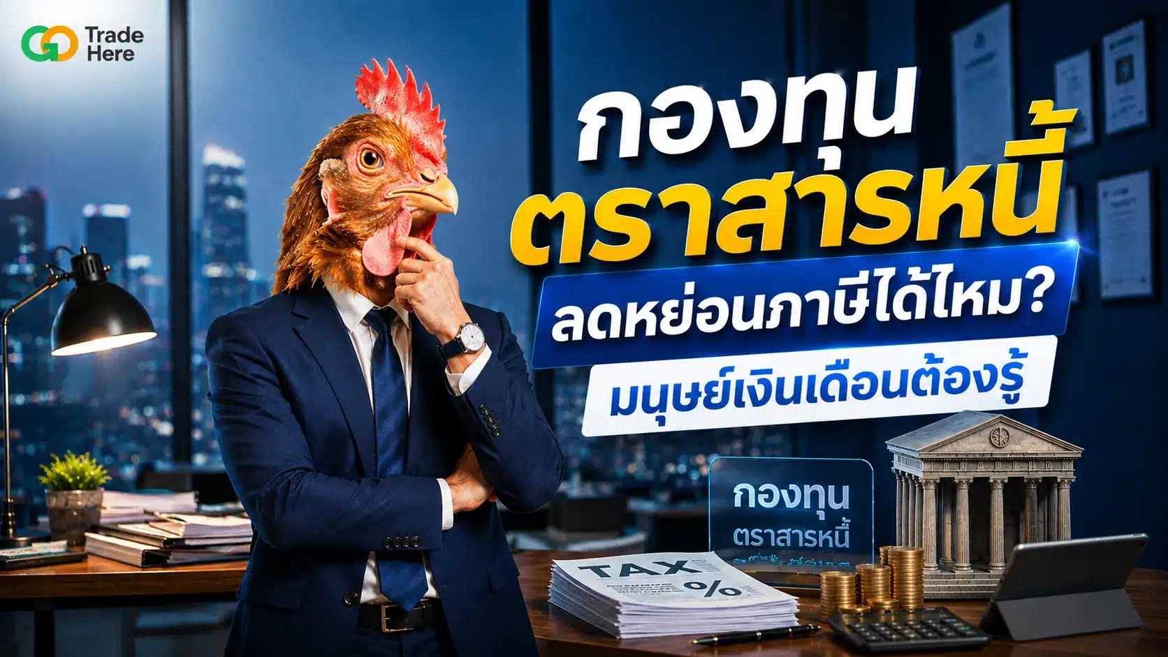 กองทุนตราสารหนี้ ลดหย่อนภาษีได้ไหม? มนุษย์เงินเดือนต้องรู้