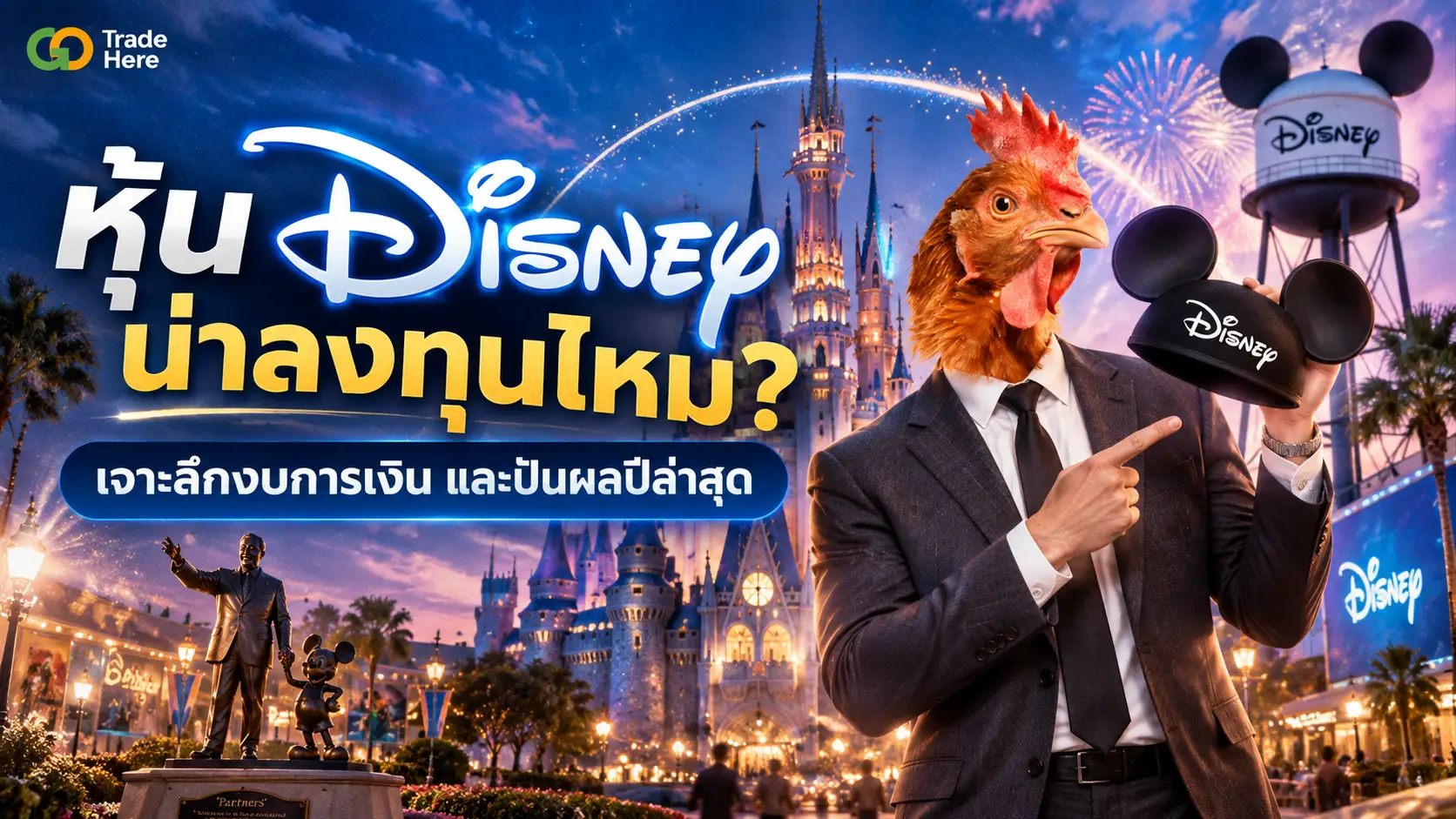 หุ้น Disney น่าลงทุนไหม? เจาะลึกงบการเงิน และปันผลปีล่าสุด