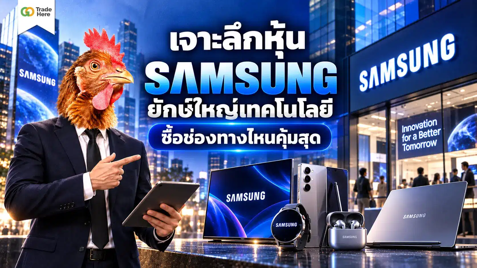 เจาะลึกหุ้น Samsung ยักษ์ใหญ่เทคโนโลยี ซื้อช่องทางไหนคุ้มสุด