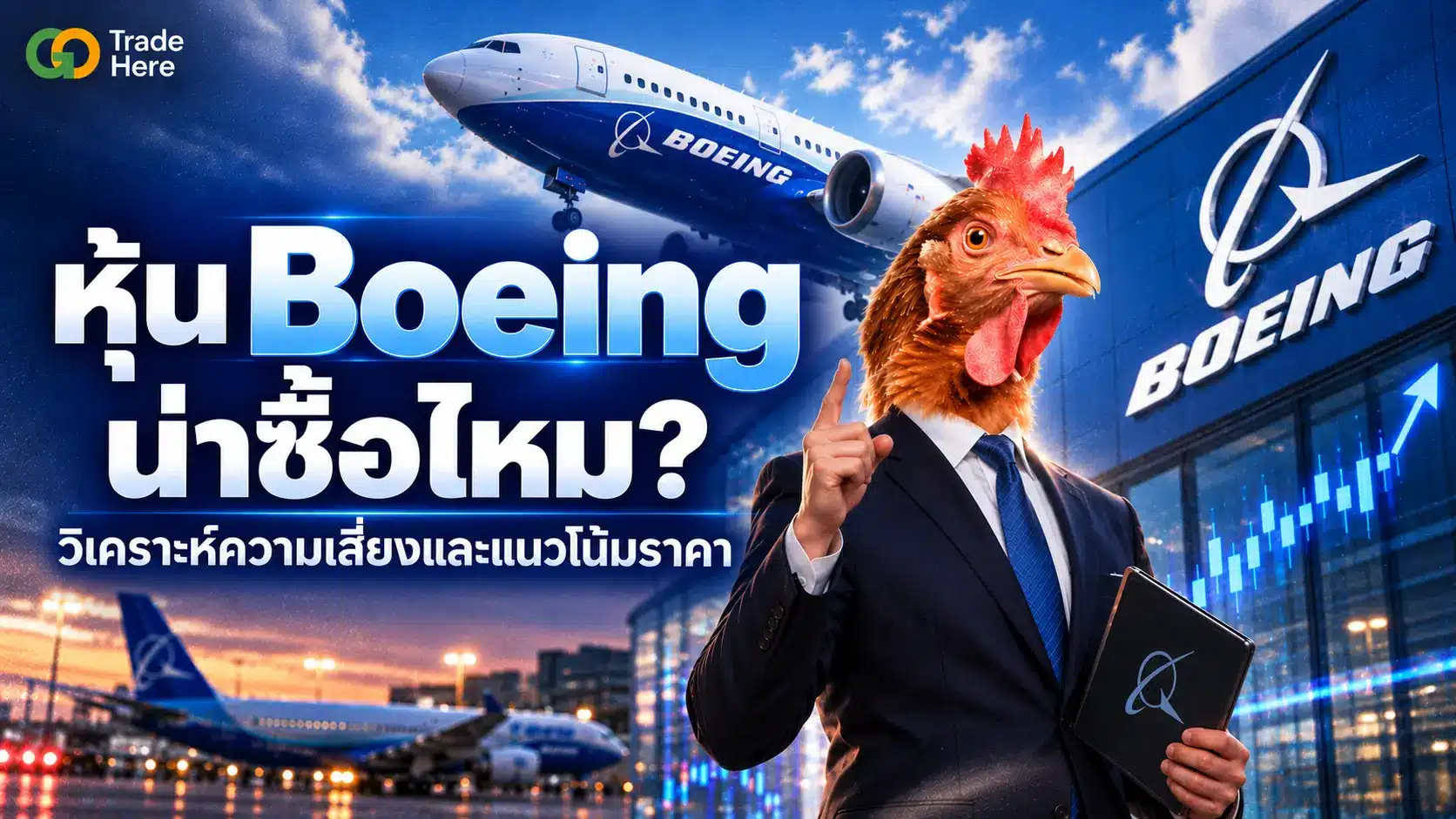 หุ้น Boeing น่าซื้อไหม? วิเคราะห์ความเสี่ยงและแนวโน้มราคา