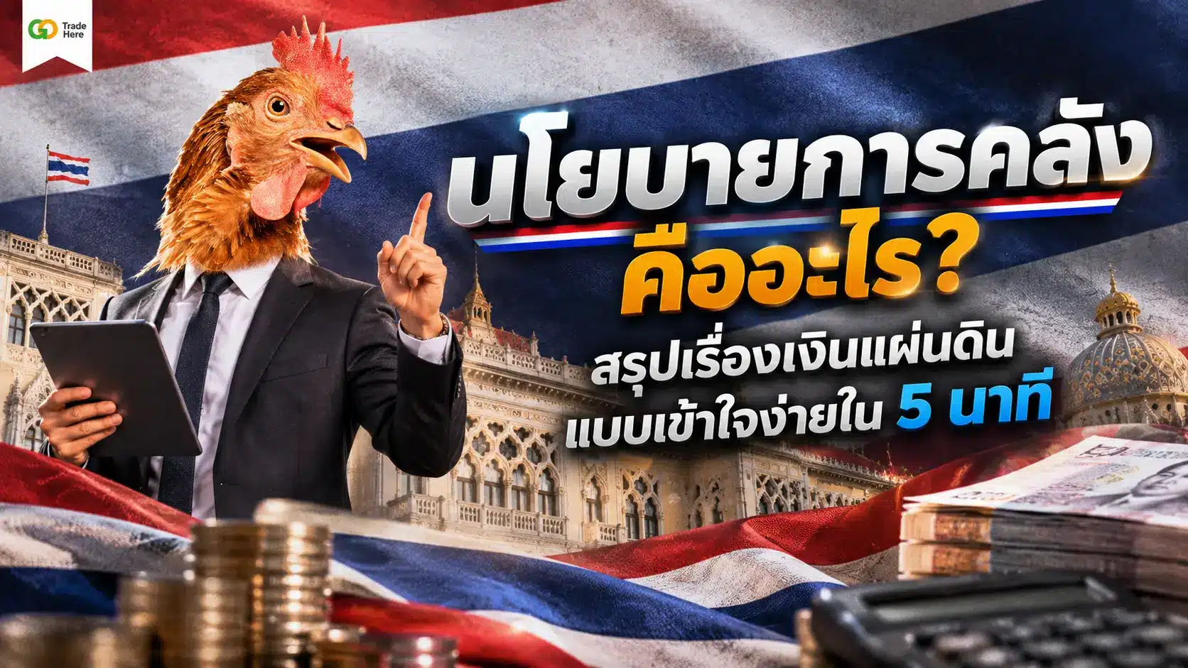 นโยบายการคลัง คืออะไร? สรุปเรื่องเงินแผ่นดินแบบเข้าใจง่ายใน 5 นาที