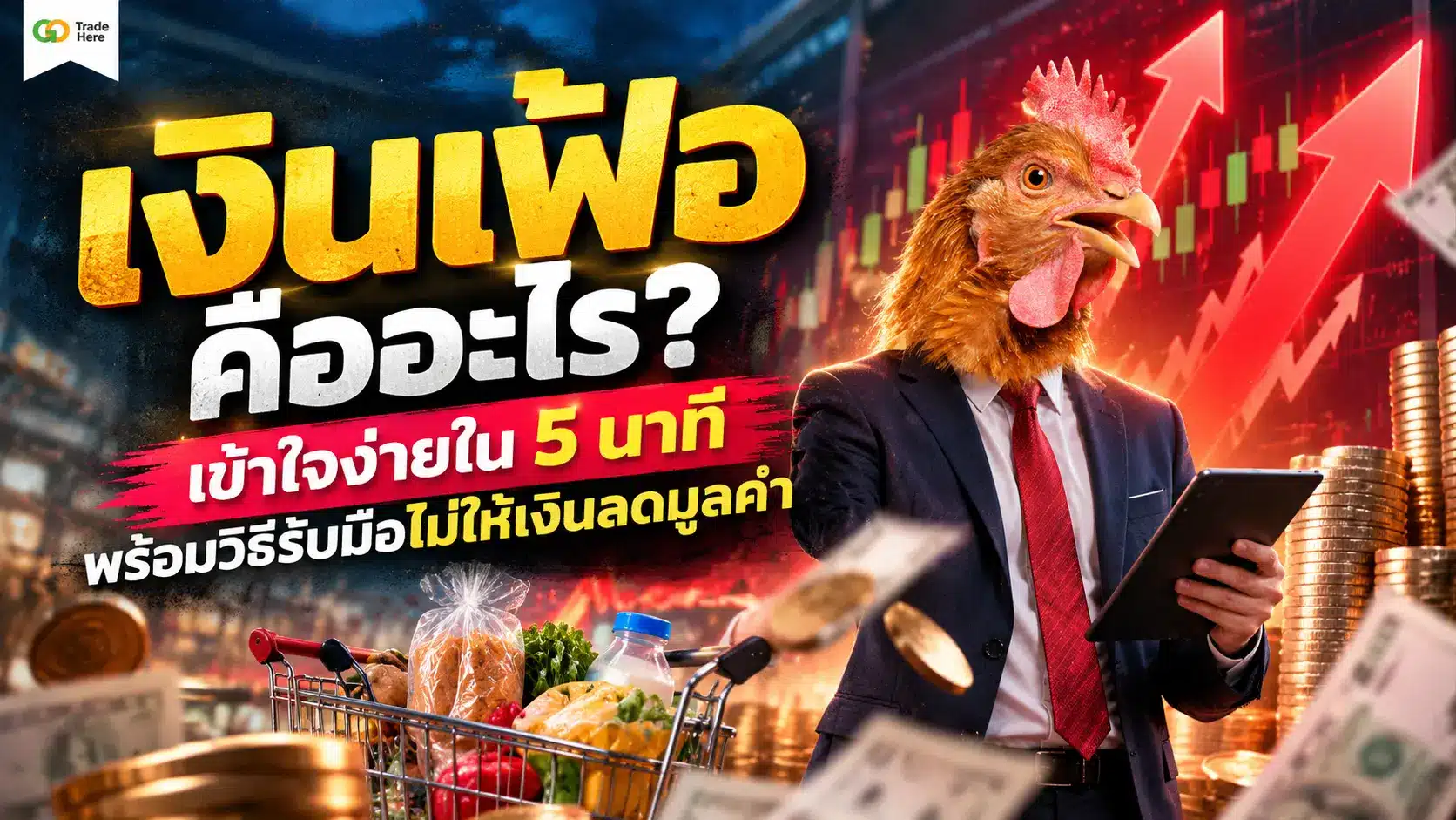 เงินเฟ้อ คืออะไร? เข้าใจง่ายใน 5 นาที พร้อมวิธีรับมือไม่ให้เงินลดมูลค่า