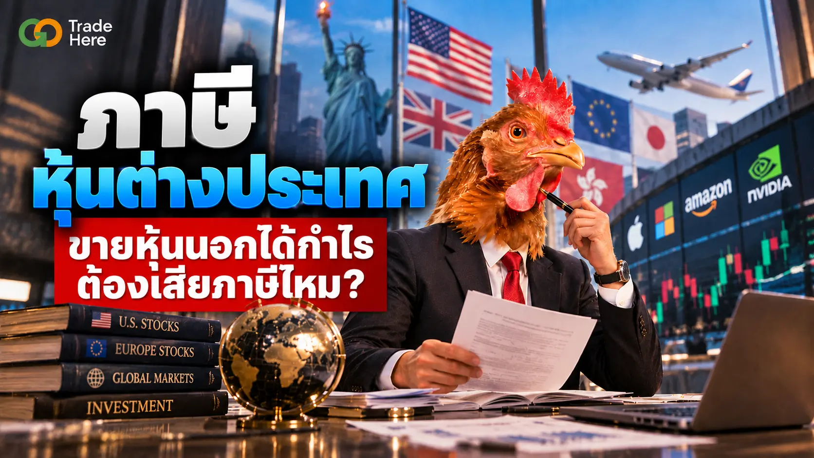 ภาษีหุ้นต่างประเทศ ขายหุ้นนอกได้กำไร ต้องเสียภาษีไหม?