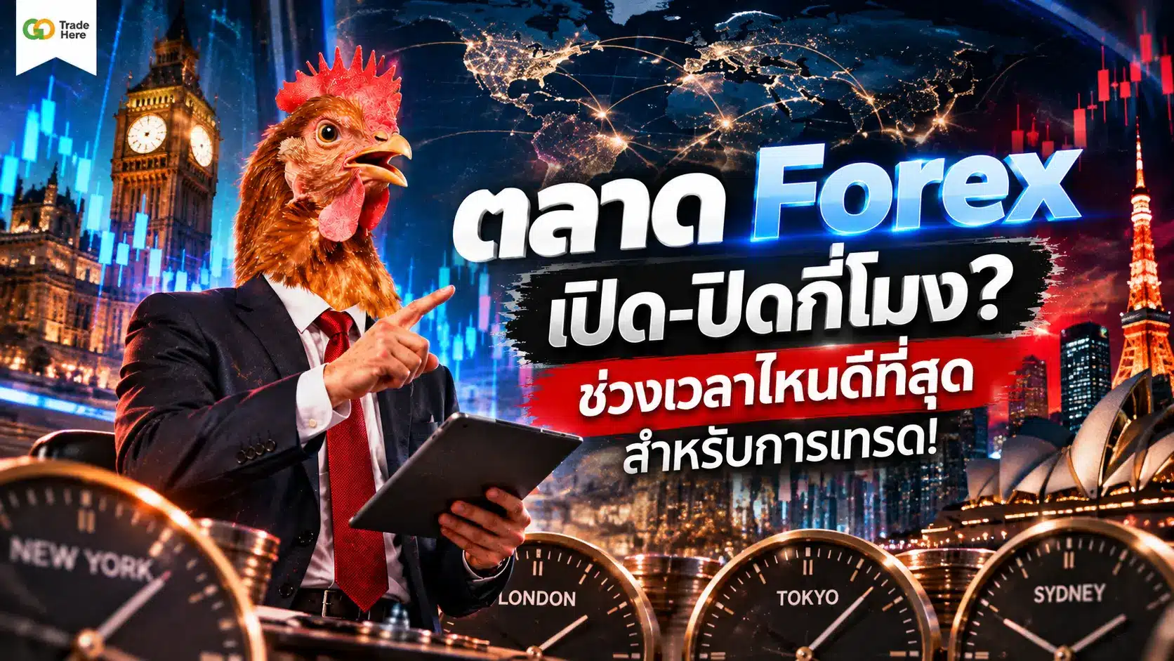 ตลาด Forex เปิด-ปิดกี่โมง? ช่วงเวลาไหนดีที่สุดสำหรับการเทรด!