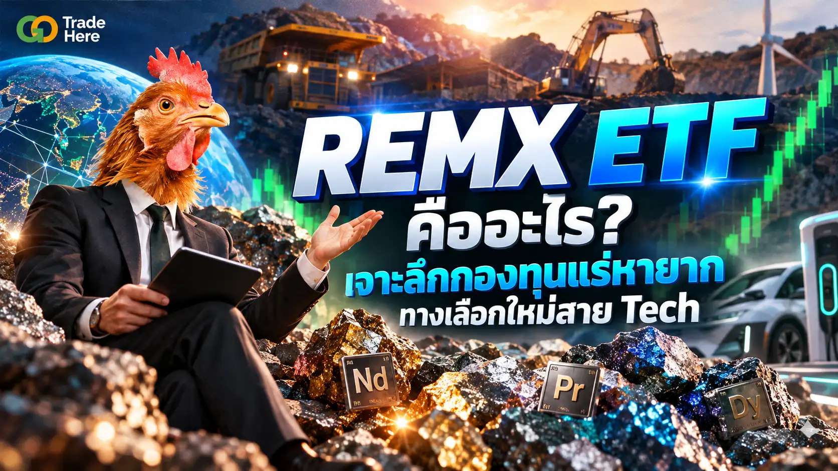 REMX ETF คืออะไร? เจาะลึกกองทุนแร่หายาก ทางเลือกใหม่สาย Tech