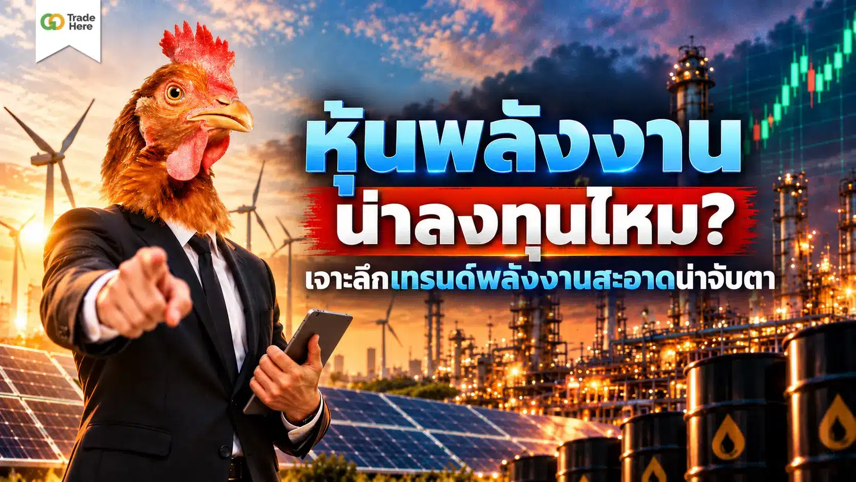 หุ้นพลังงาน น่าลงทุนไหม? เจาะลึกเทรนด์พลังงานสะอาดน่าจับตา