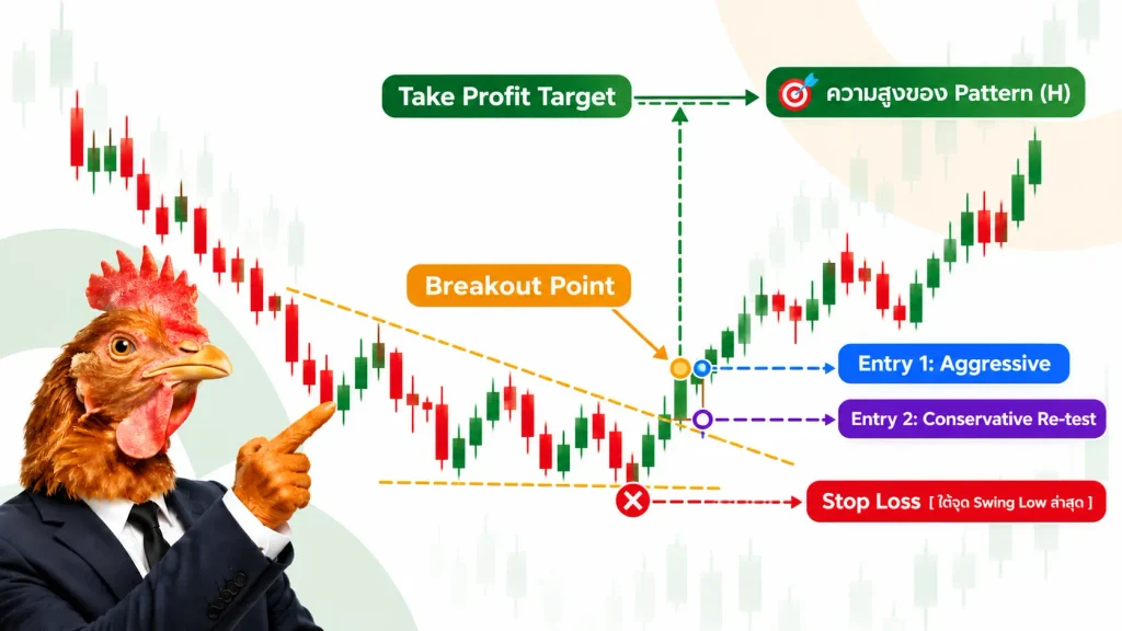 Falling Wedge Pattern คือ เปรียบเทียบกับ Rising Wedge Pattern Falling Wedge Pattern คือ เปรียบเทียบกับ Rising Wedge Pattern