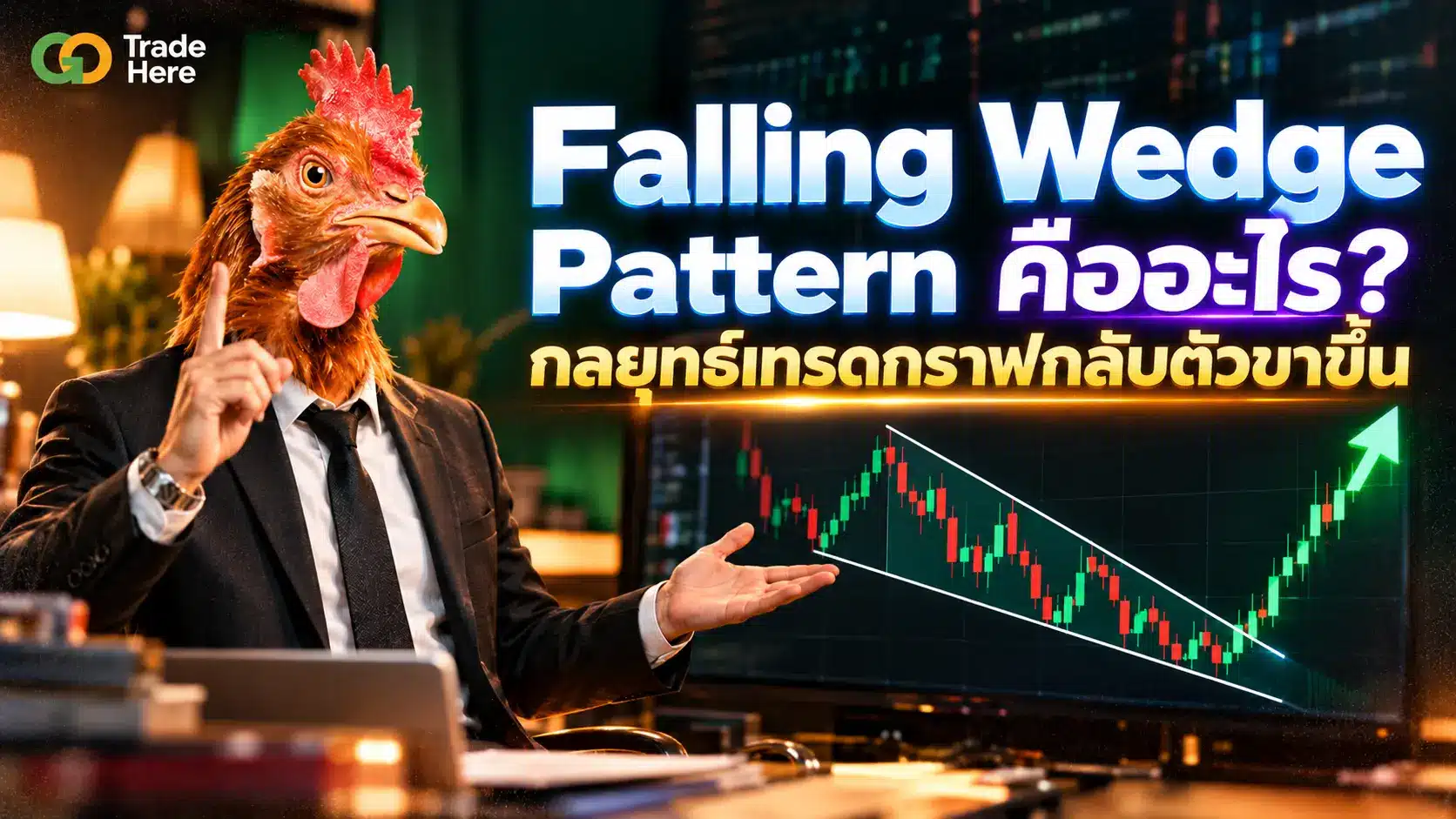 Falling Wedge Pattern คืออะไร? กลยุทธ์เทรดกราฟกลับตัวขาขึ้น