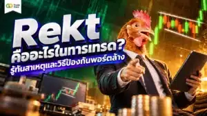 Rekt คืออะไรในการเทรด — อธิบายศัพท์สแลงพอร์ตล้าง
